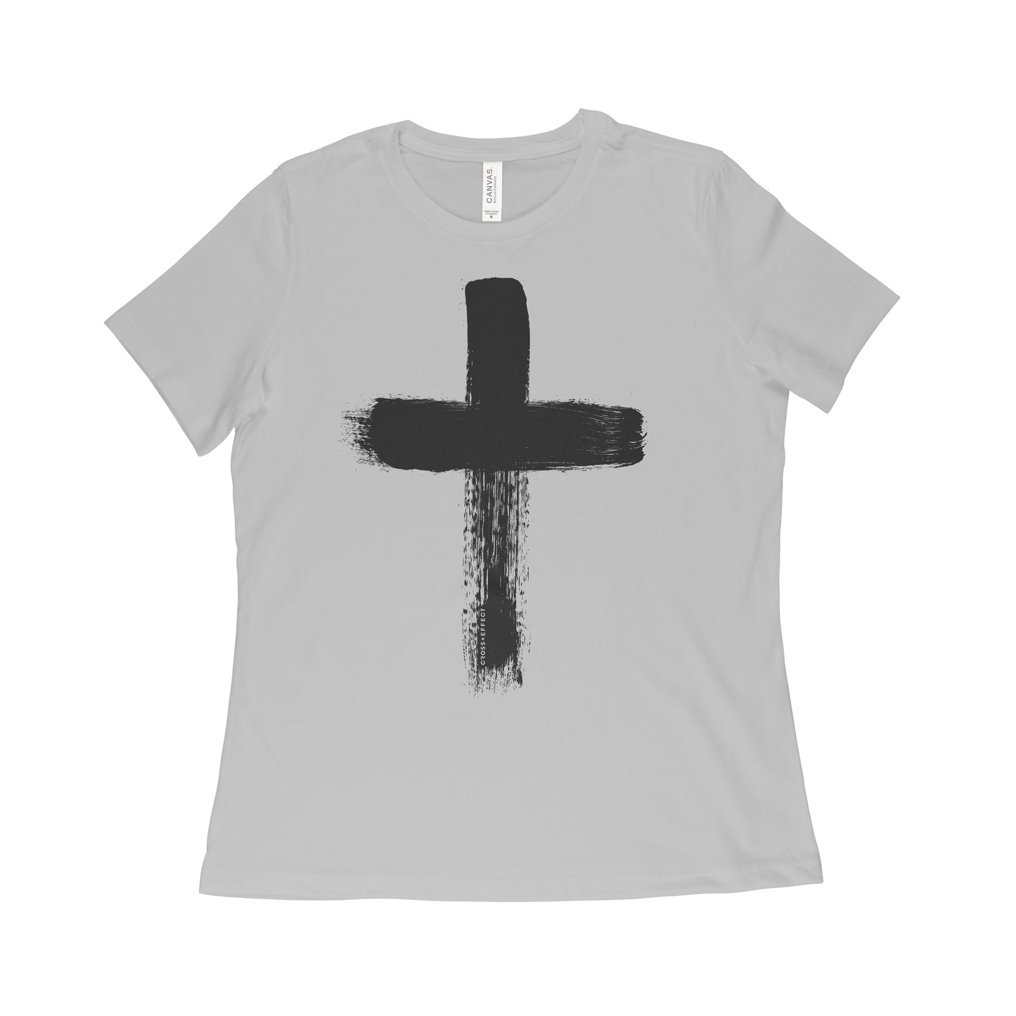 The Brushed Cross Tee (Black Print Women's)