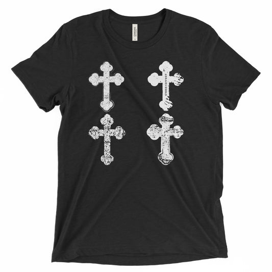 The Olde Irish Crosses Tee (White Print)