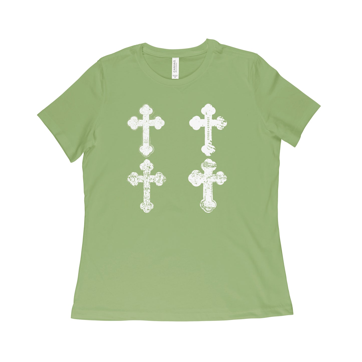 The Olde Irish Crosses Tee (White Print Women's)