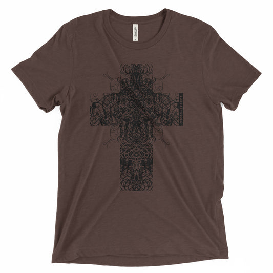 The Ornate Cross Tee (Black Print)