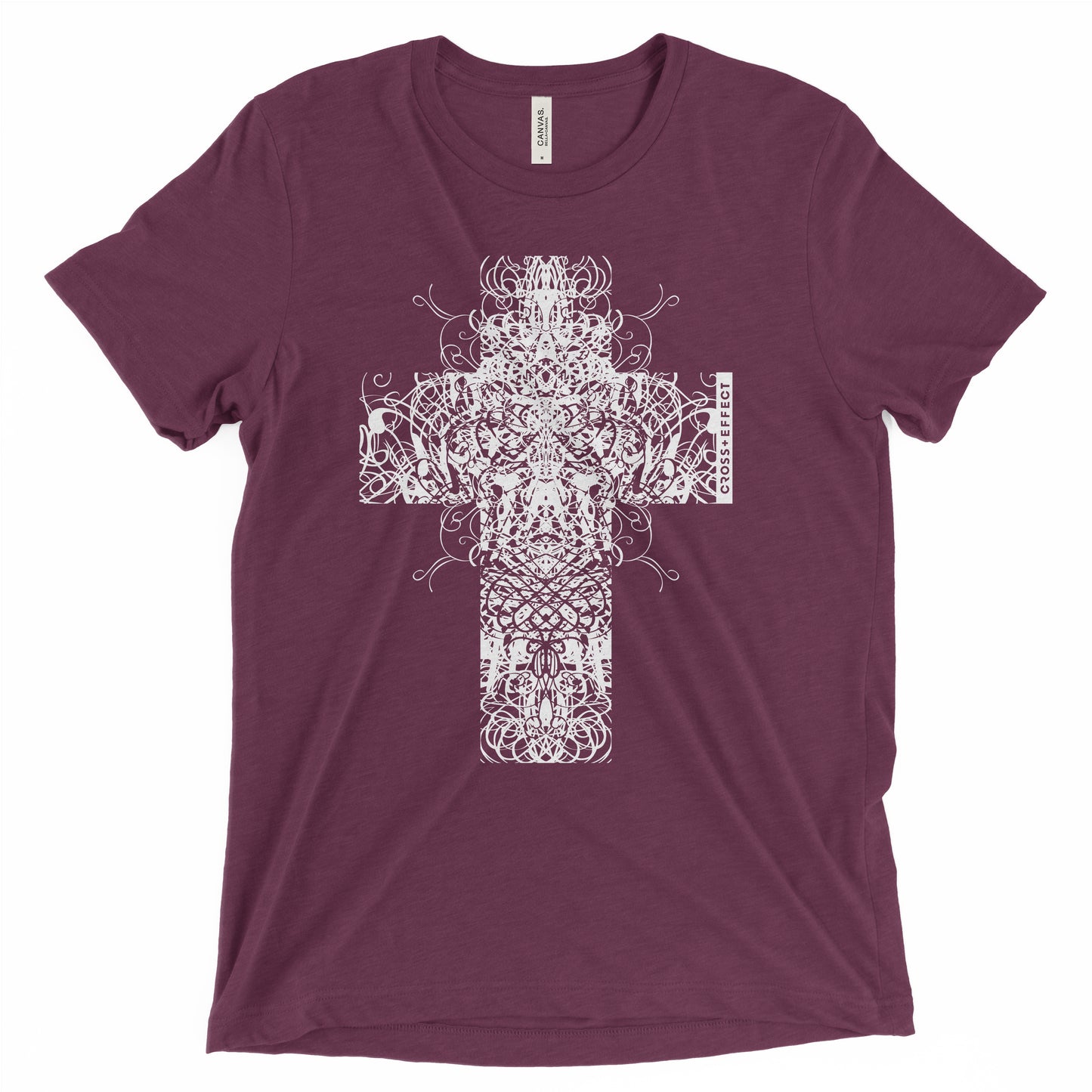 The Ornate Cross Tee (White Print)