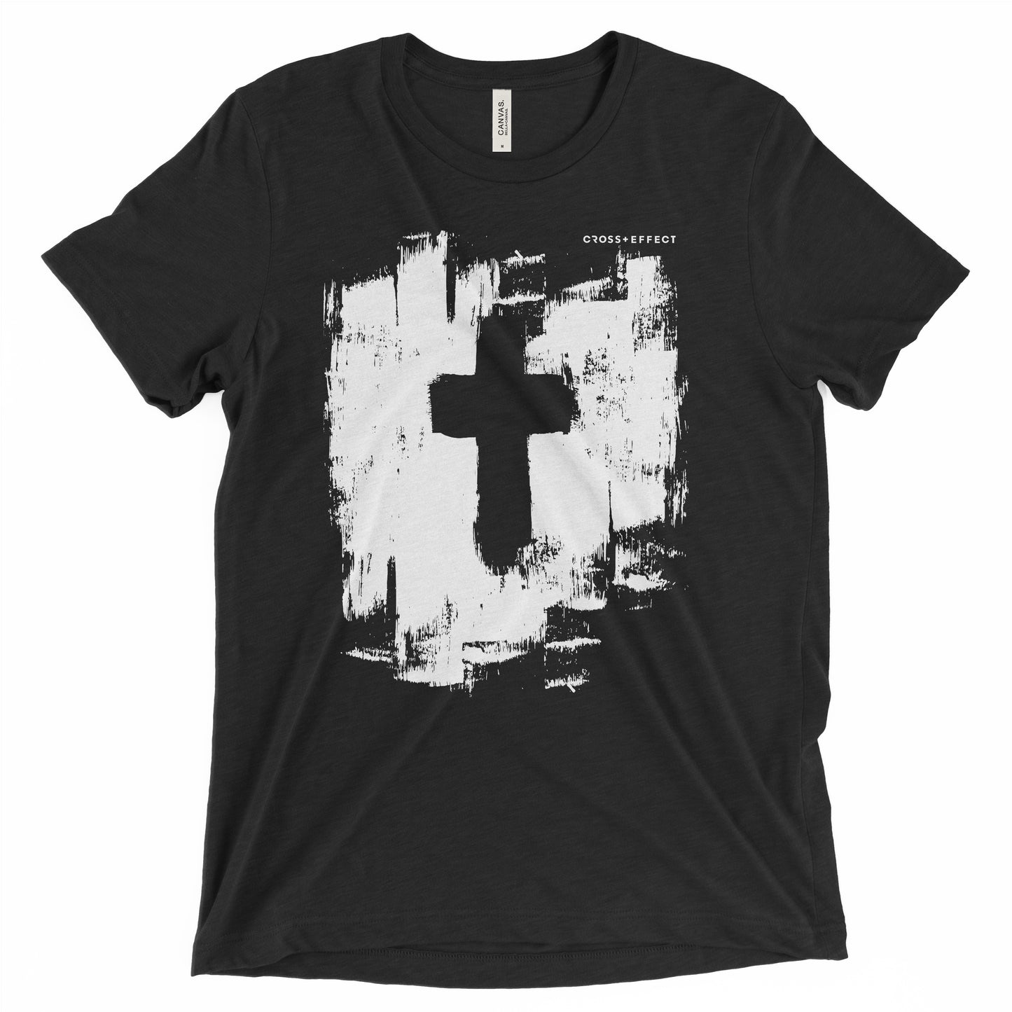 The Stencil Cross Tee (White Print)